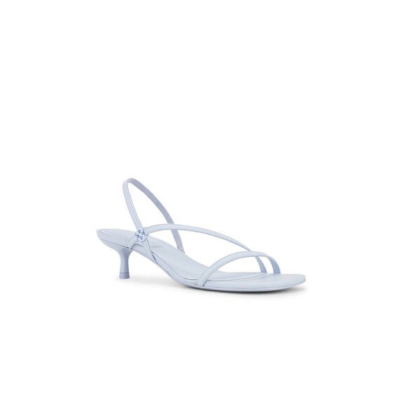 SIMKHAI Cedonia Stud Strappy Kitten Heel Sandal in Periwinkle Sky - Picture 1 of 11